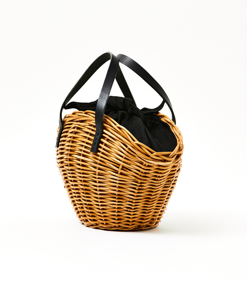 Rouge vif（ルージュヴィフ）の「【BAGMATI/バグマティ】レザーカゴバッグ（かごバッグ・レディース・ブラック・フリー）」の5枚目の写真