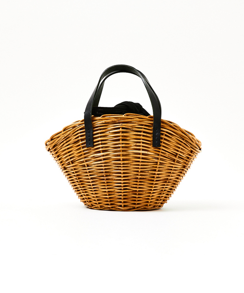 Rouge vif（ルージュヴィフ）の「【BAGMATI/バグマティ】レザーカゴバッグ（かごバッグ・レディース・ブラック・フリー）」の9枚目の写真