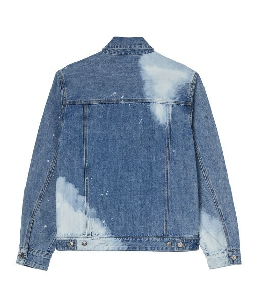 Guess（ゲス）の「Discharge Painting Denim Jacket（デニムジャケット・メンズ・インディゴブルー・MEDIUM/LARGE/X-LARGE）」の10枚目の写真