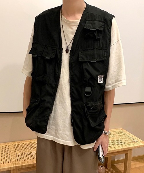 SEN TOKYO（セントーキョー）の「軽い羽織りに最適な一枚！ミリタリー テクニカルフィッシングベスト（ベスト・メンズ・カーキ/ブラック・FREE）」の20枚目の写真