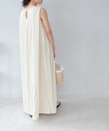 AS KNOW AS plus | 〇肩タックノースリーブワンピース(ワンピース)