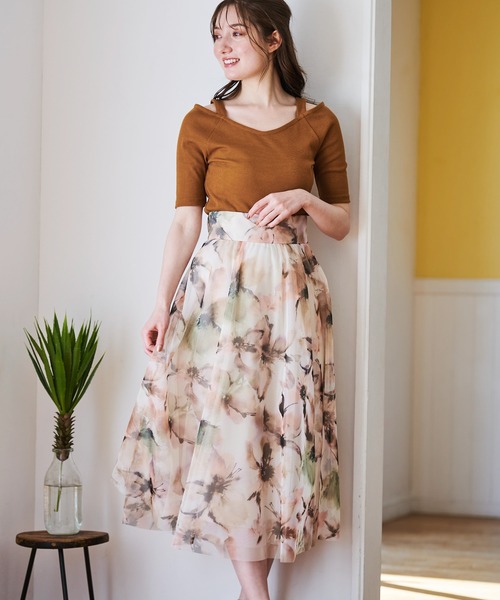 NOELA（ノエラ）の「ストラップデザインカットソー（Tシャツ/カットソー・レディース・ブラック/ピンク/キャメル・フリー）」の12枚目の写真