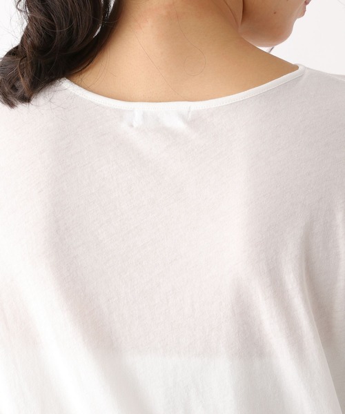 LEPSIM（レプシィム）の「ソフトスキントップス　193616（Tシャツ/カットソー・レディース・オフホワイト/ライトグリーン/グレイッシュベージュ・FREE）」の19枚目の写真