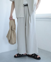 SENSE OF PLACE by URBAN RESEARCH | 『セットアップ対応』『イージーケア』チェックリネンライクボリュームワイドパンツ(その他パンツ)