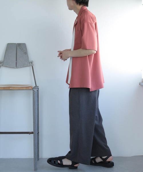 SENSE OF PLACE by URBAN RESEARCH（センスオブプレイスバイアーバンリサーチ）の「『セットアップ対応』『イージーケア』チェックリネンライクボリュームワイドパンツ（その他パンツ・メンズ・その他1/その他2・MEDIUM/LARGE）」の20枚目の写真