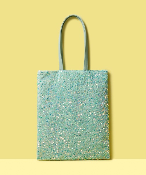 FOREVER 21(フォーエバー トゥエンティーワン)の「スパンコールトートバッグ(トートバッグ・レディース・スカイブルー/グリーン/ピンク系その他・FREE)」の2枚目の写真
