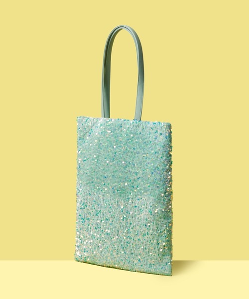 FOREVER 21(フォーエバー トゥエンティーワン)の「スパンコールトートバッグ(トートバッグ・レディース・スカイブルー/グリーン/ピンク系その他・FREE)」の5枚目の写真
