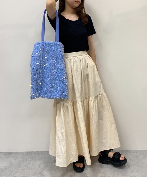 FOREVER 21(フォーエバー トゥエンティーワン)の「スパンコールトートバッグ(トートバッグ・レディース・スカイブルー/グリーン/ピンク系その他・FREE)」の16枚目の写真