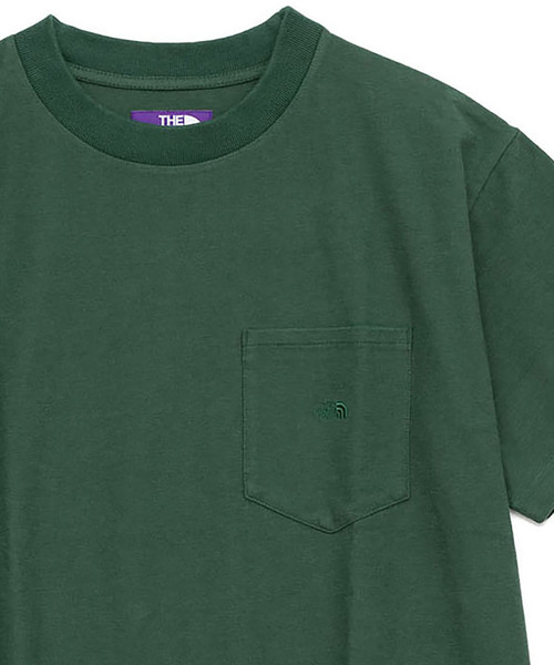 THE NORTH FACE PURPLE LABEL（ザ ノースフェイス パープルレーベル）の「【THE NORTH FACE PURPLE LABEL】High Bulky H/S Pocket Tee（Tシャツ/カットソー・メンズ・ブラック/ネイビー/イエロー/グリーン/ホワイト・MEDIUM/SMALL/X-LARGE/LARGE）」の4枚目の写真