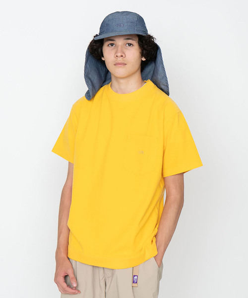 THE NORTH FACE PURPLE LABEL（ザ ノースフェイス パープルレーベル）の「【THE NORTH FACE PURPLE LABEL】High Bulky H/S Pocket Tee（Tシャツ/カットソー・メンズ・ブラック/ネイビー/イエロー/グリーン/ホワイト・MEDIUM/SMALL/X-LARGE/LARGE）」の12枚目の写真