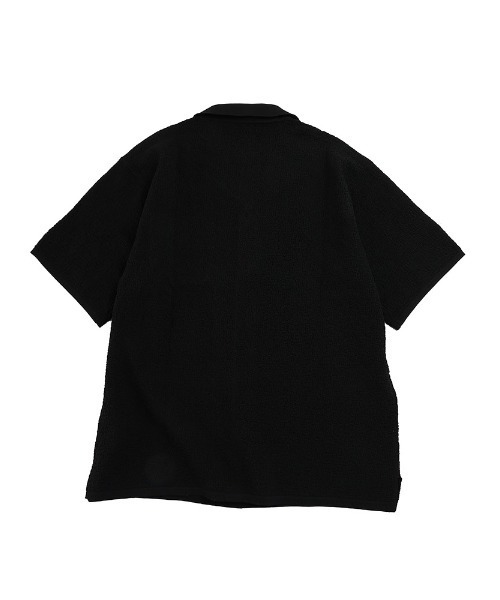 1piu1uguale3 RELAX(ウノピュウノウグァーレトレリラックス)の「【別注】1PIU1UGUALE3 RELAX オープンカラー半袖シャツ(シャツ/ブラウス・メンズ・カーキ/ブラック・XL/2XL/L/M)」の4枚目の写真