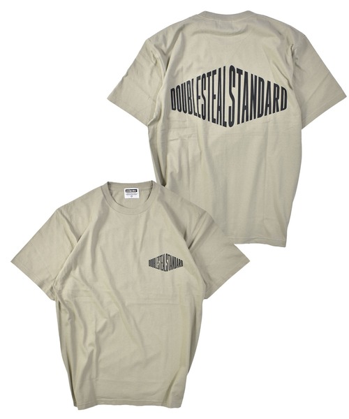 DOUBLE STEAL(ダブルスティール)の「スクエア Tシャツ(Tシャツ/カットソー・メンズ・ホワイト/ブラック/ダークグリーン/グレイッシュベージュ・MEDIUM/LARGE/X-LARGE/XX-LARGE)」の5枚目の写真