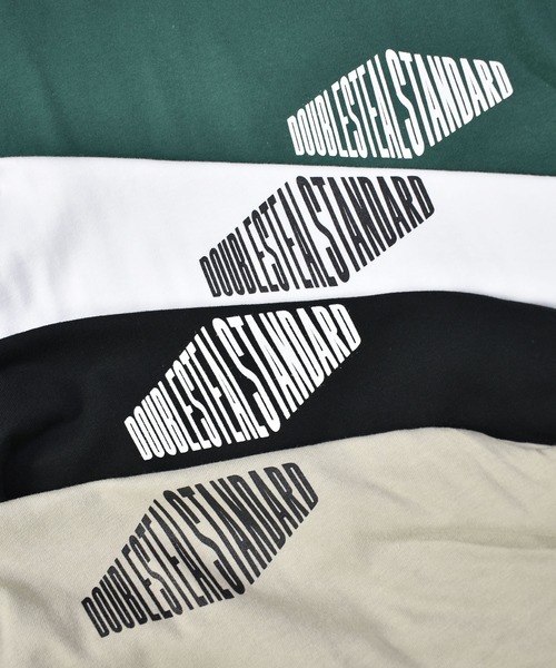 DOUBLE STEAL(ダブルスティール)の「スクエア Tシャツ(Tシャツ/カットソー・メンズ・ホワイト/ブラック/ダークグリーン/グレイッシュベージュ・MEDIUM/LARGE/X-LARGE/XX-LARGE)」の7枚目の写真