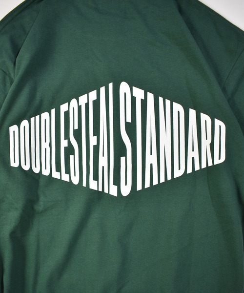 DOUBLE STEAL(ダブルスティール)の「スクエア Tシャツ(Tシャツ/カットソー・メンズ・ホワイト/ブラック/ダークグリーン/グレイッシュベージュ・MEDIUM/LARGE/X-LARGE/XX-LARGE)」の9枚目の写真