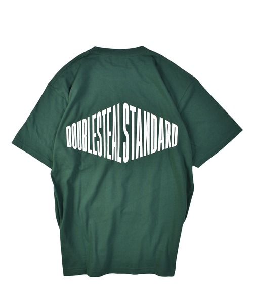 DOUBLE STEAL(ダブルスティール)の「スクエア Tシャツ(Tシャツ/カットソー・メンズ・ホワイト/ブラック/ダークグリーン/グレイッシュベージュ・MEDIUM/LARGE/X-LARGE/XX-LARGE)」の10枚目の写真
