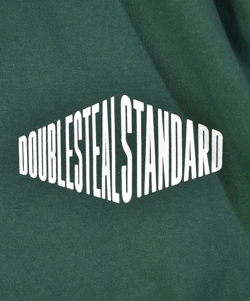 DOUBLE STEAL(ダブルスティール)の「スクエア Tシャツ(Tシャツ/カットソー・メンズ・ホワイト/ブラック/ダークグリーン/グレイッシュベージュ・MEDIUM/LARGE/X-LARGE/XX-LARGE)」の11枚目の写真