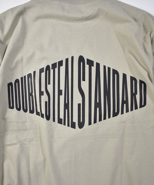 DOUBLE STEAL(ダブルスティール)の「スクエア Tシャツ(Tシャツ/カットソー・メンズ・ホワイト/ブラック/ダークグリーン/グレイッシュベージュ・MEDIUM/LARGE/X-LARGE/XX-LARGE)」の13枚目の写真