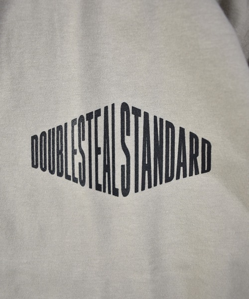 DOUBLE STEAL(ダブルスティール)の「スクエア Tシャツ(Tシャツ/カットソー・メンズ・ホワイト/ブラック/ダークグリーン/グレイッシュベージュ・MEDIUM/LARGE/X-LARGE/XX-LARGE)」の15枚目の写真