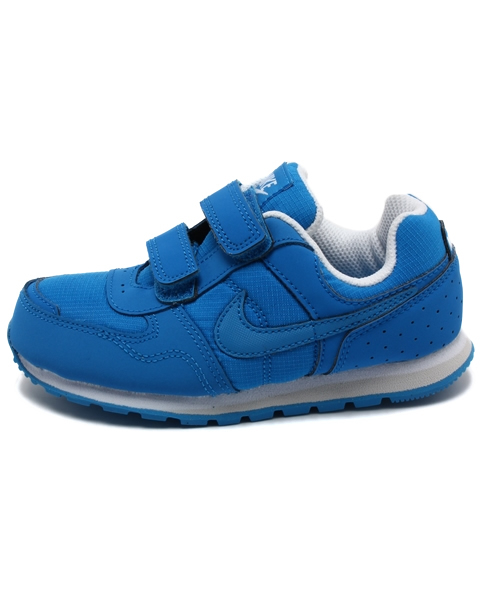 NIKE SPORTSWEAR（ナイキスポーツウェアー）の「ベビー キッズ ナイキ ベルクロ ランナー トドラー NIKE MD RUNNER TDV 652966（スニーカー・キッズ・ライトブルー/パープル・14cm/15cm/13cm/16cm）」の3枚目の写真