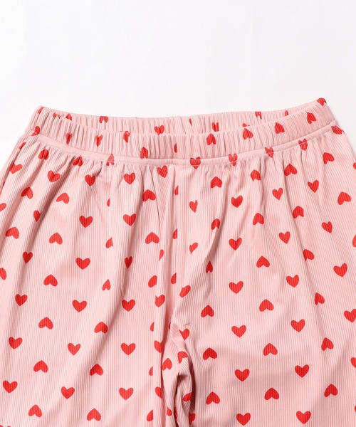 Chick(チック)の「ハート柄ルームウェアセットアップ(ルームウェア/パジャマ・レディース・ピンク/ホワイト・FREE)」の19枚目の写真