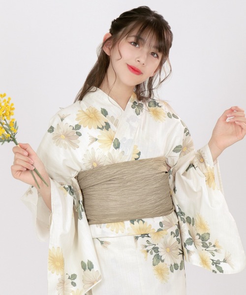 KYOETSU 変わり織生成り二部式浴衣 変わり織生成り二部式