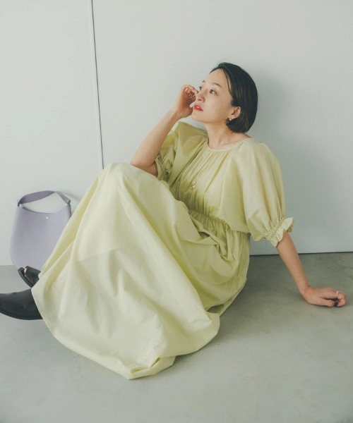 oblekt(オブレクト)の「オーガニックコットンシアーワンピース(ワンピース・レディース・ブラック・FREE)」の9枚目の写真