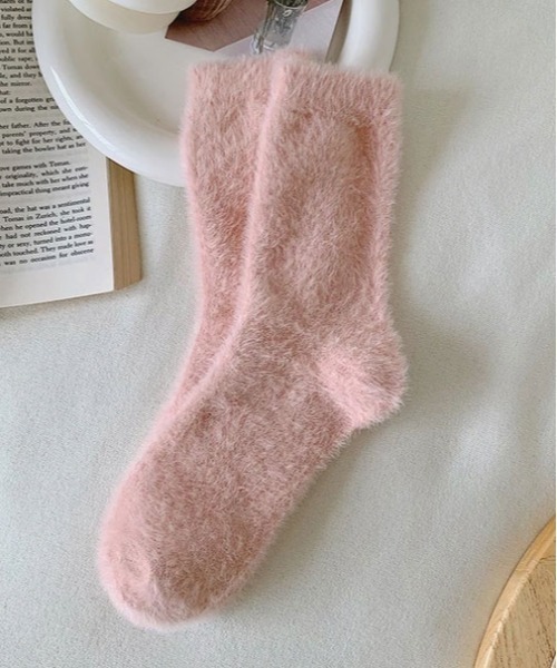 Jelly moo(ジェリームー)の「【 Jelly moo / ジェリームー 】 ふわもこ カラフル シャギーソックス #(ソックス/靴下・レディース・グリーン/パープル/ブルー/イエロー/ミント/ベビーピンク/ピンク/ホワイト/オレンジ/ブラック/ベージュ・FREE)」の10枚目の写真