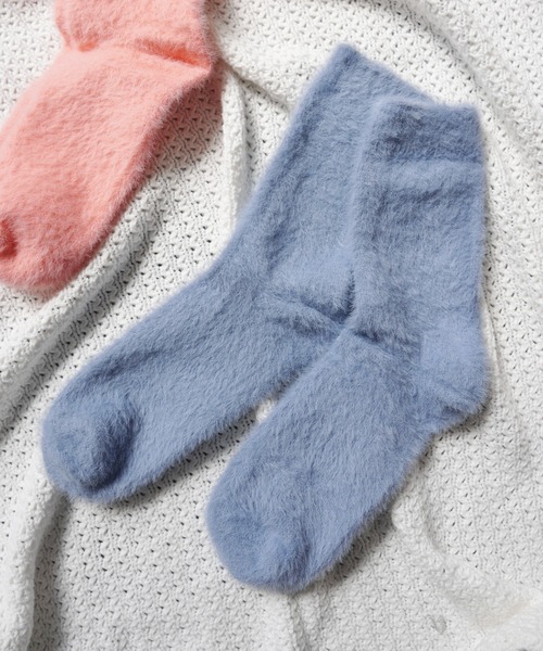 Jelly moo(ジェリームー)の「【 Jelly moo / ジェリームー 】 ふわもこ カラフル シャギーソックス #(ソックス/靴下・レディース・グリーン/パープル/ブルー/イエロー/ミント/ベビーピンク/ピンク/ホワイト/オレンジ/ブラック/ベージュ・FREE)」の13枚目の写真