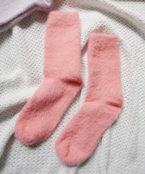 Jelly moo(ジェリームー)の「【 Jelly moo / ジェリームー 】 ふわもこ カラフル シャギーソックス #(ソックス/靴下・レディース・グリーン/パープル/ブルー/イエロー/ミント/ベビーピンク/ピンク/ホワイト/オレンジ/ブラック/ベージュ・FREE)」の15枚目の写真