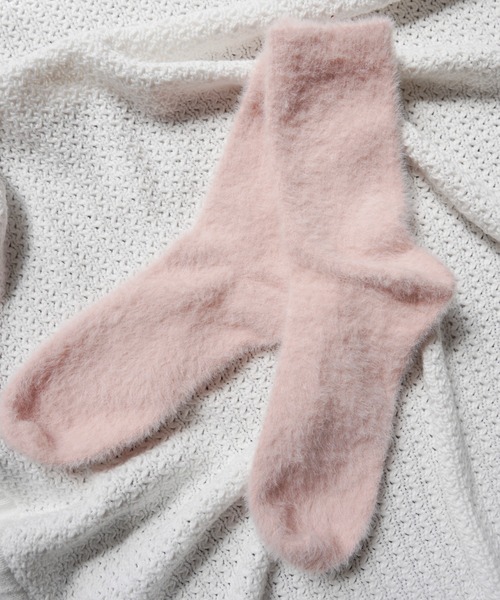 Jelly moo(ジェリームー)の「【 Jelly moo / ジェリームー 】 ふわもこ カラフル シャギーソックス #(ソックス/靴下・レディース・グリーン/パープル/ブルー/イエロー/ミント/ベビーピンク/ピンク/ホワイト/オレンジ/ブラック/ベージュ・FREE)」の16枚目の写真