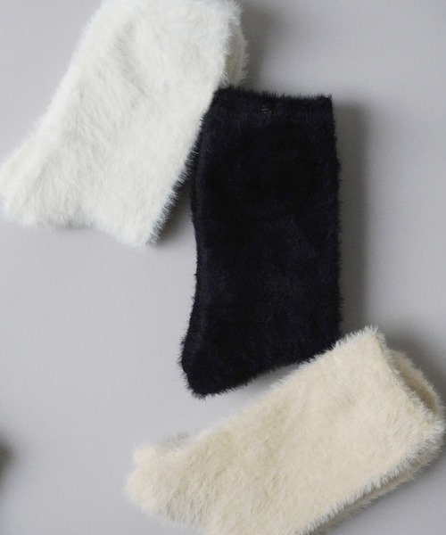 Jelly moo(ジェリームー)の「【 Jelly moo / ジェリームー 】 ふわもこ カラフル シャギーソックス #(ソックス/靴下・レディース・グリーン/パープル/ブルー/イエロー/ミント/ベビーピンク/ピンク/ホワイト/オレンジ/ブラック/ベージュ・FREE)」の22枚目の写真