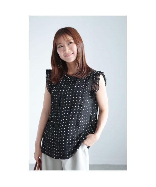 Sawa a la mode(サワアラモード)の「フリルシャツブラウス(Tシャツ/カットソー・レディース・ブラック/その他/グリーン・FREE)」の22枚目の写真