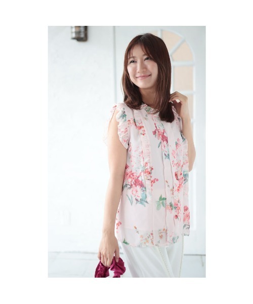 Sawa a la mode(サワアラモード)の「フリルシャツブラウス(Tシャツ/カットソー・レディース・ブラック/その他/グリーン・FREE)」の15枚目の写真