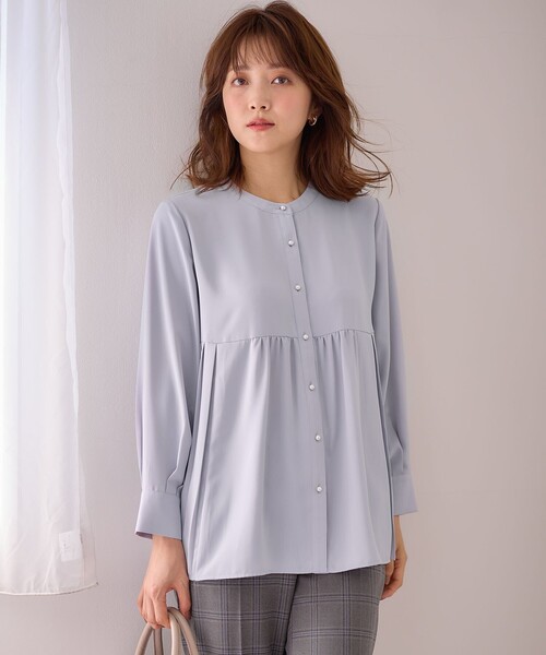 ANY SIS（エニィスィス）の「【洗える】サイドプリーツ ブラウス