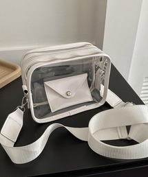 Mayree（メイリー）の「FReePLACe/ミニポーチ付きクリアショルダーバッグ X12036（ショルダーバッグ）」