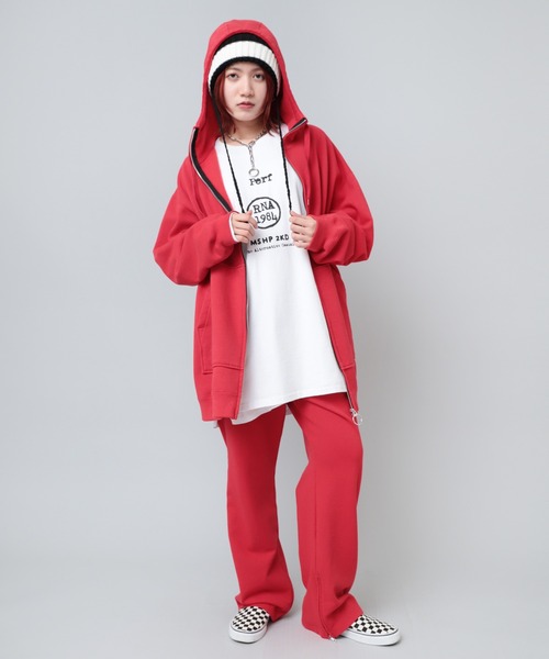 美品✦BRIEFING ✦ノースリーブモックネックシャツ ✦レッド✦M RNA（アールエヌエー）の「M2128 MASH UPフライヤーT（T