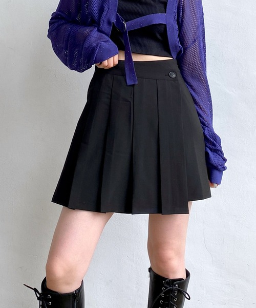 PAGEBOY（ページボーイ）の「プリーツスカパン（スカート・レディース・ブラウン/ブラック・FREE）」の2枚目の写真