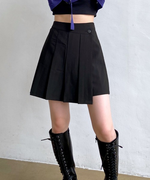PAGEBOY（ページボーイ）の「プリーツスカパン（スカート・レディース・ブラウン/ブラック・FREE）」の3枚目の写真