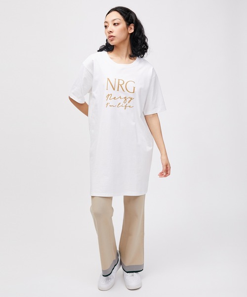 NERGY(ナージー)の「フロッキープリントTシャツワンピース(ワンピース・レディース・カーキ/ホワイト/ブラック・FREE)」の16枚目の写真