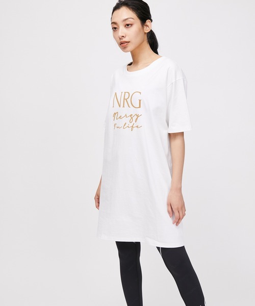 NERGY(ナージー)の「フロッキープリントTシャツワンピース(ワンピース・レディース・カーキ/ホワイト/ブラック・FREE)」の22枚目の写真