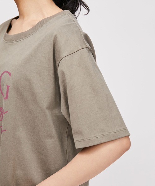 NERGY(ナージー)の「フロッキープリントTシャツワンピース(ワンピース・レディース・カーキ/ホワイト/ブラック・FREE)」の11枚目の写真