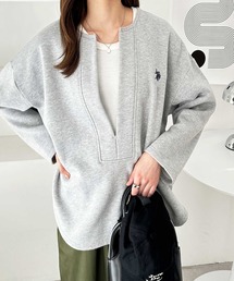 【新色追加】GeeRA別注【U.S. POLO ASSN.】深Vネックプルオーバー