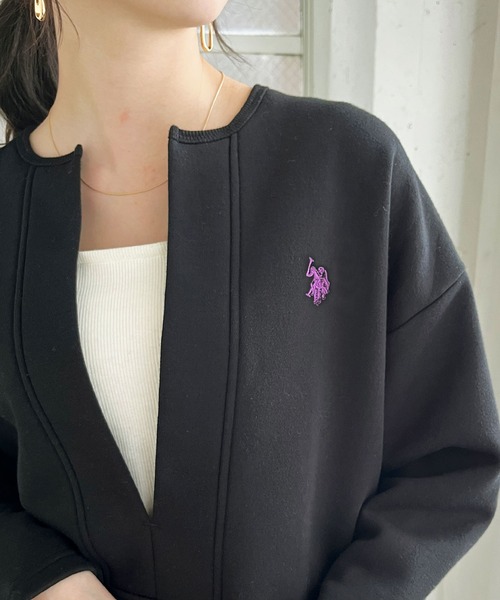 U.S. POLO ASSN.(ユーエスポロアッスン)の「【新色追加】GeeRA別注【U.S. POLO ASSN.】深Vネックプルオーバー(スウェット・レディース・杢グレー/ブラック/オートミール・LARGE/MEDIUM)」の5枚目の写真