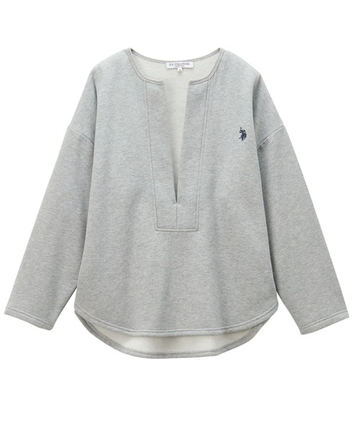 U.S. POLO ASSN.(ユーエスポロアッスン)の「【新色追加】GeeRA別注【U.S. POLO ASSN.】深Vネックプルオーバー(スウェット・レディース・杢グレー/ブラック/オートミール・LARGE/MEDIUM)」の10枚目の写真