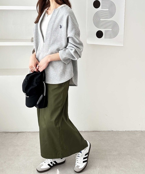 U.S. POLO ASSN.(ユーエスポロアッスン)の「【新色追加】GeeRA別注【U.S. POLO ASSN.】深Vネックプルオーバー(スウェット・レディース・杢グレー/ブラック/オートミール・LARGE/MEDIUM)」の21枚目の写真