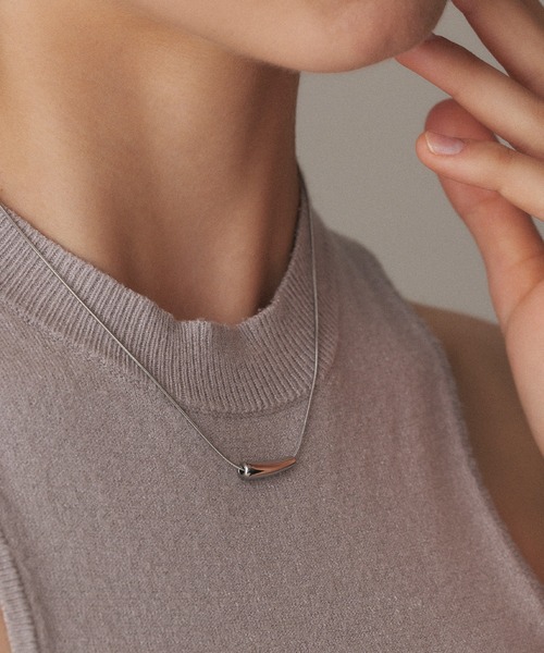 CENE（セネ）の「【CENE】セネ/スティックトップネックレス（ネックレス・レディース・シルバー/ゴールド・FREE）」の2枚目の写真