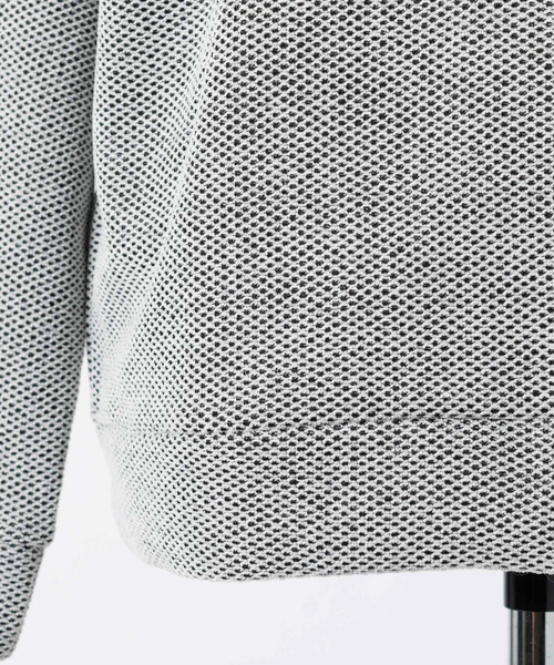 MYSELF ABAHOUSE(マイセルフアバハウス)の「ハニカム 裏起毛 クルーネック トレーナー カットソー(Tシャツ/カットソー・メンズ・アイボリー/ネイビー/ブラック・M/L/LL)」の12枚目の写真