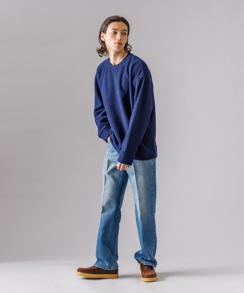 MYSELF ABAHOUSE(マイセルフアバハウス)の「ハニカム 裏起毛 クルーネック トレーナー カットソー(Tシャツ/カットソー・メンズ・アイボリー/ネイビー/ブラック・M/L/LL)」の17枚目の写真