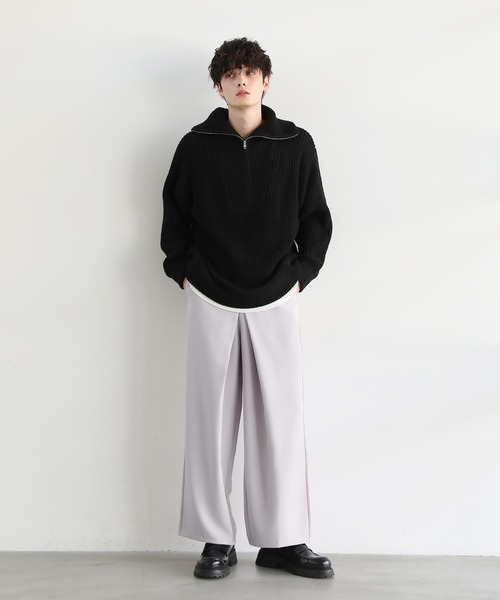 センタークロスワイドドレープスラックス（スラックス）｜ASTRONOMY（アストロノミー）