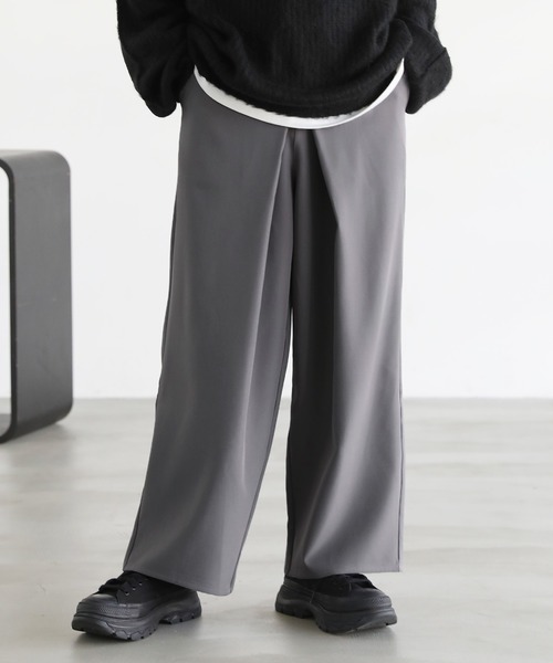 センタークロスワイドドレープスラックス（スラックス）｜ASTRONOMY（アストロノミー）